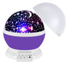 Rotating Star Projector Night Lamp - 360-Degree Galaxy & Moon Lamp