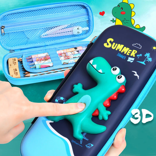 Sturdy 3D EVA Dino Pencil Pouch Case