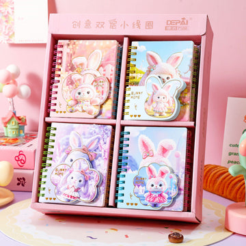 Bunny-Themed Spiral Diary