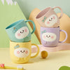 Pastel cartoon toothbrush cup for kids and couples