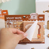 Bread & Bear Sticky Note & Acrylic Clip Set