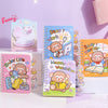 Monk's Happy Life mini spiral notebook with cute monkey cartoon cover