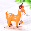 Cute Miniature Sika Deer Figurines Set