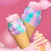 500ml Collapsible Silicone Ice Cream Water Bottle for Kids | BPA Free