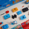 Transportation Vehicle Eraser Set of 5