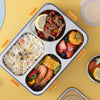 Tokyo Buffet Stainless Steel Lunch Box 4-Grid with Soup Bowl - 1000ml