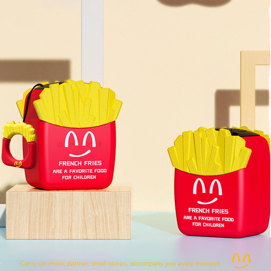 French Fries Bluetooth Speaker – Mini Wireless Bass Stereo, Portable & Fun