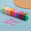 12-Color Super Light Clay Set (with Sculpting Tools)