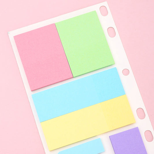 Pastel Power Sticky Note Set | Minimalist Index Tabs