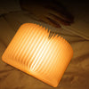 360° Foldable Wooden Book LED Lamp | USB-C Rechargeable Desk Light