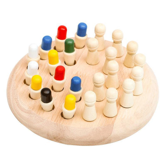 Wooden Memory Chess Game 🧠 – Montessori Brain Boost for Kids
