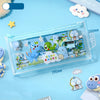 6-Piece Cute Kids Stationery Set with Clear Zipper Pouch