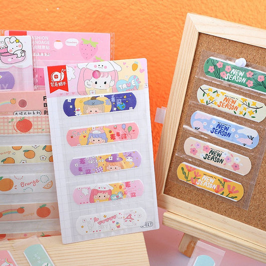 Cute Cartoon Waterproof Bandages for Kids – Skin-Friendly