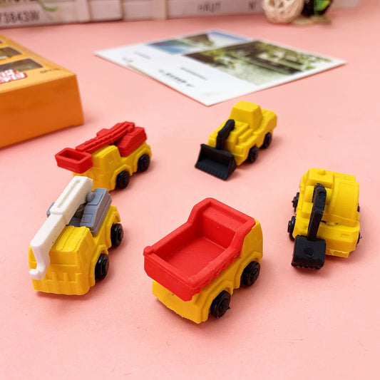 Transportation Vehicle Eraser Set of 5