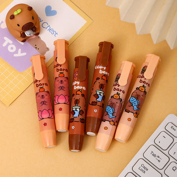 Capybara Retractable Eraser : Erase with Style