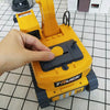 Yellow excavator toy with hidden savings compartment and musical features