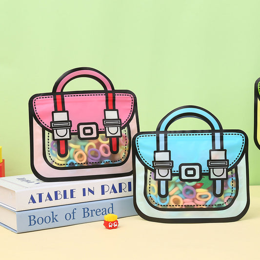 2D Comic Style Zipper Candy Pouch