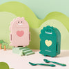 Cute Dino Kids’ Lunch Box with Cutlery