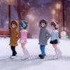 Miniature Winter Couple Figurine Set