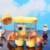 640ml Dual Compartment Straw Sipper Bottle