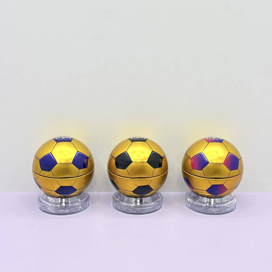 Metallic Gold Soccer Ball Pencil Sharpener