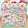 3D Puffy Merry Xmas Stickers