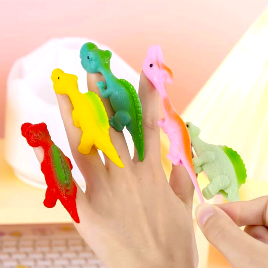 Stretchy Dinosaur Finger Slingshot
