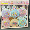 Kids Cartoon Press-On Nails & Bracelet Combo Set