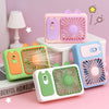 Cartoon Kitten Mini Fan | Big Wind, Rechargeable & Handy