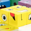 Wooden Face Change Rubik's Cube Game (Expression Puzzle)