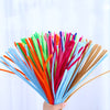 100 Pcs Multicolored Pipe Cleaners Set - Flexible Chenille Stems for DIY Arts & Crafts