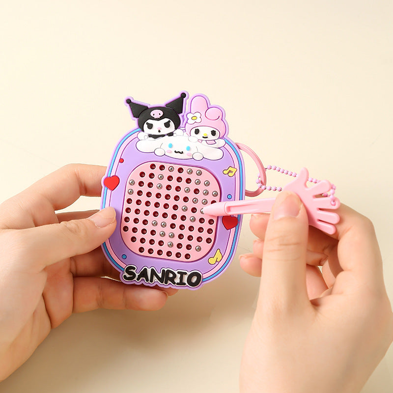 Mini Doodle Board Keychain – Cute Kawaii Cartoon Toy
