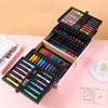 133-piece kids art set in a hard-case unicorn design with crayons, markers, pencils and paints