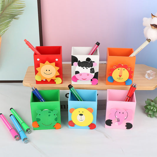 Wooden Animal Pen Holder – Cute Desk Organizer
