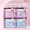 Cartoon mini diary 2-piece set with couple-themed pastel designs.