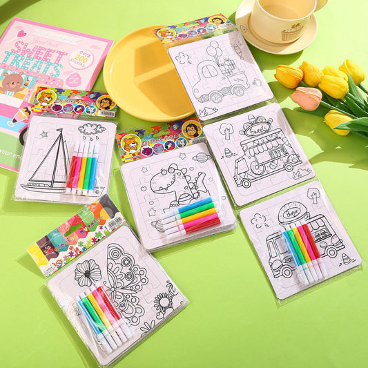 DIY Coloring Puzzle Set