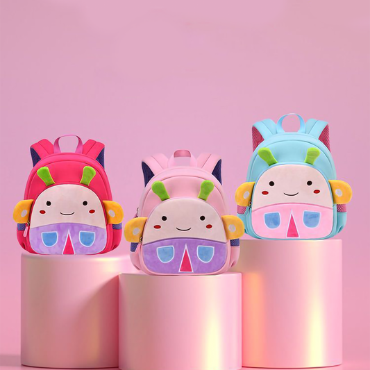 3D Cute Bee Kids School Bag with Chest Strap