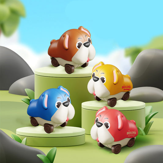 Adorable Press & Go Bulldog Toy Car