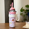 800ml Big Mac Ice Cup with Straw & Handle