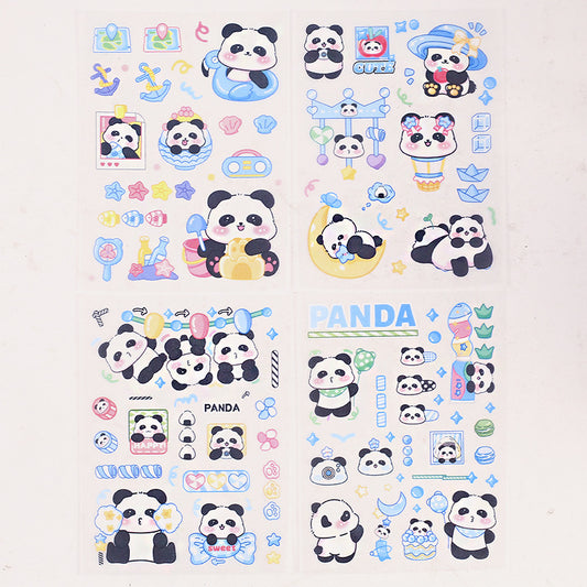 Puffy Panda Decorative Stickers