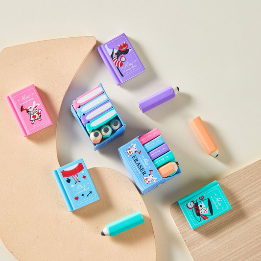 ✏️📖 Smart Start to School – Book & Pencil Erasers!