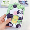 Set of four soft cover panda notebooks with squishy 3D panda designs — cute kawaii stationery for kids, journaling, and gifting.