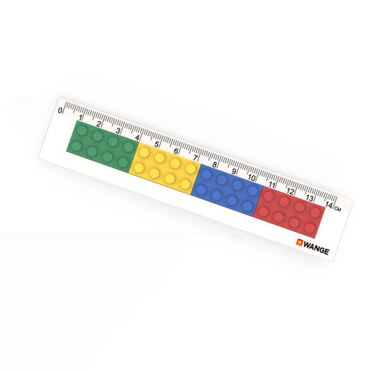 14cm DIY Bricks Design Ruler