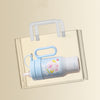 Cute Insulated Tumbler with Handle & Straw | Ice Cup - 850ml