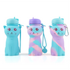 500ml Cute Cat Silicone Collapsible Water Bottle for Kids | BPA Free