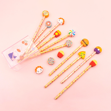 Cute 3D Fast Food Pencil Topper Eraser