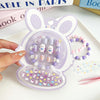Cute 3-in-1 Kids Nail & Bracelet Set | DIY Cartoon Press-on Nails with Stickers