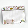 Floral Magnetic Weekly Fridge Calendar