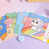 Kids Cartoon Coloring Book with 6 Double-Headed Markers – Fun & Educational Activity Set