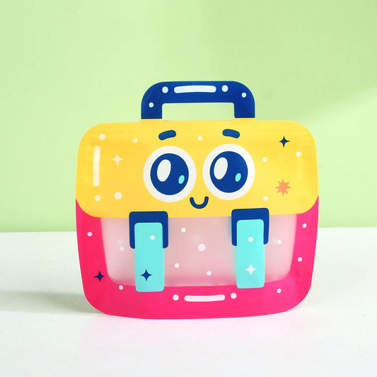Adorable Cartoon Face Bag Zipper Pouch